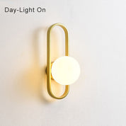 Light Circle - Modern wall lamp with glass globe and circular design