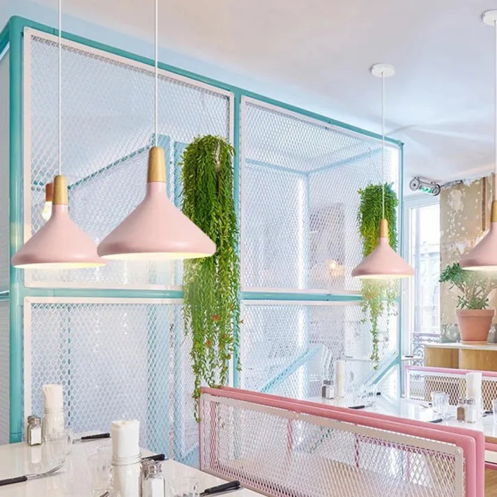 Macaron – Conical Metal Pendant Light
