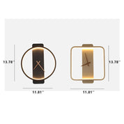 FlexiLight - Modern Adjustable LED Wall Lamp in Clock Shape