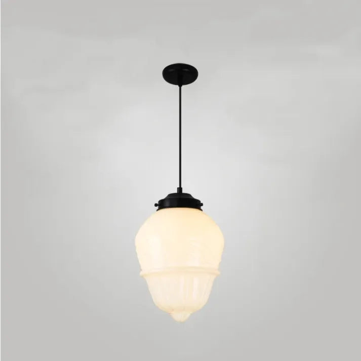 VintageGlow – Geometric Pendant Light in Matt Glass