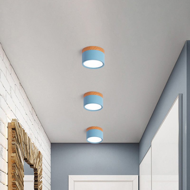Macaron - Small Yellow/Blue/Black Ceiling Lamp