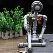 LightCraft - Industrial Iron Pipe Man Night Light