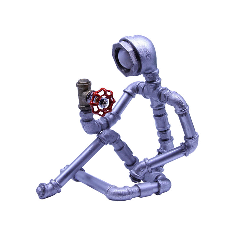 LightCraft - Industrial Iron Pipe Man Night Light