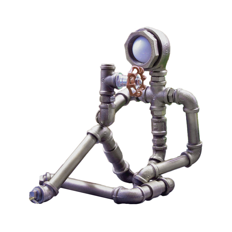 LightCraft - Industrial Iron Pipe Man Night Light