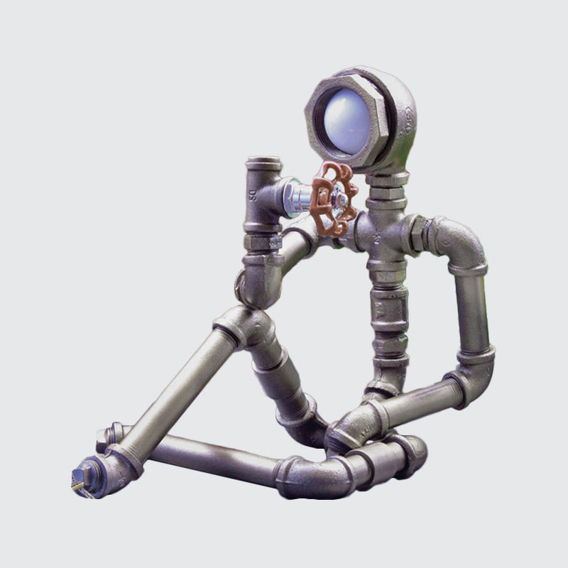 LightCraft - Industrial Iron Pipe Man Night Light