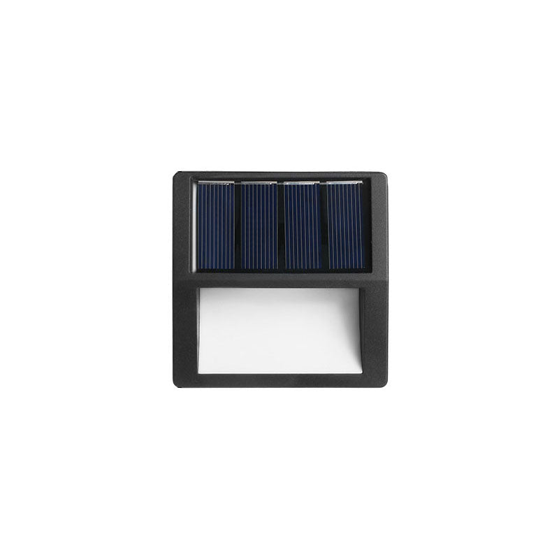 Round Square Waterproof Solar Patio Step Lighting for Outdoors