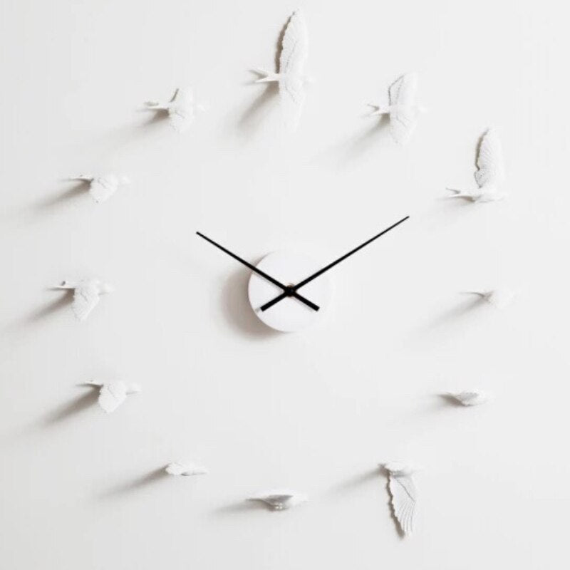 Bird Flight - Stylish Wall Clock with Swallow Design