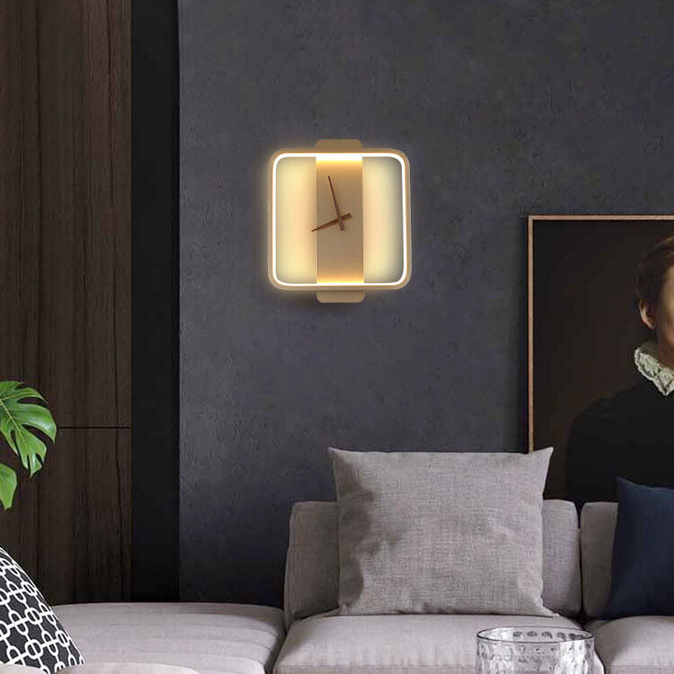 FlexiLight - Modern Adjustable LED Wall Lamp in Clock Shape
