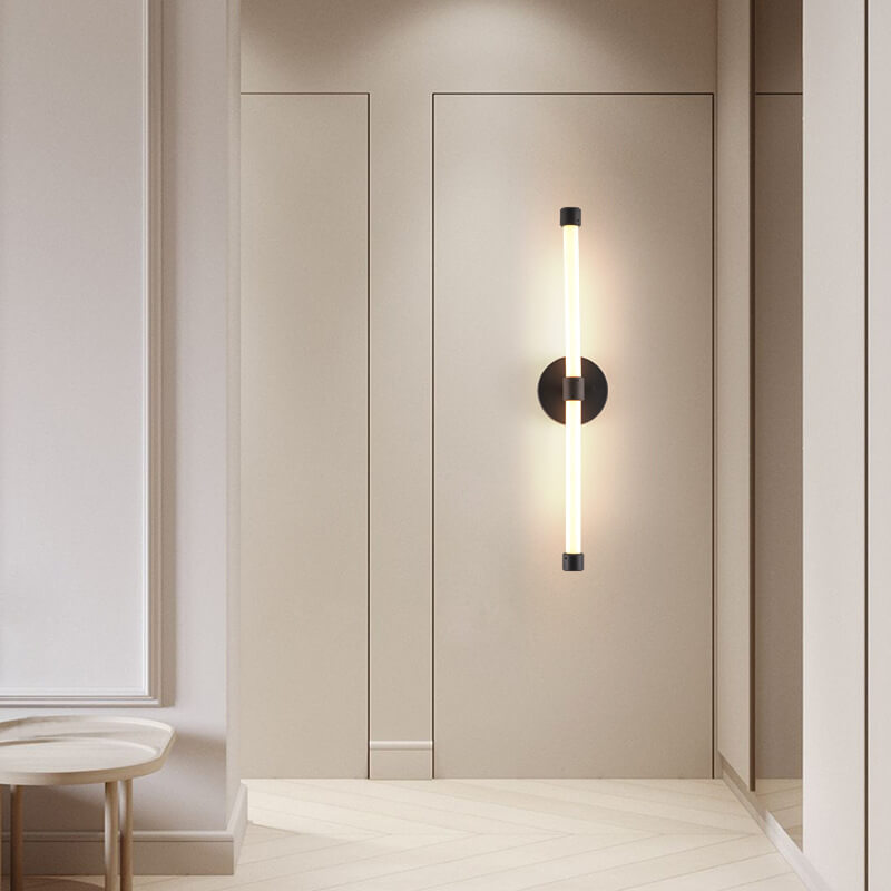 Lumiglo - Modern minimalist tubular LED wall lamp made of acrylic