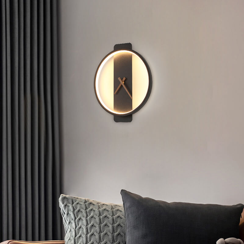 FlexiLight - Modern Adjustable LED Wall Lamp in Clock Shape