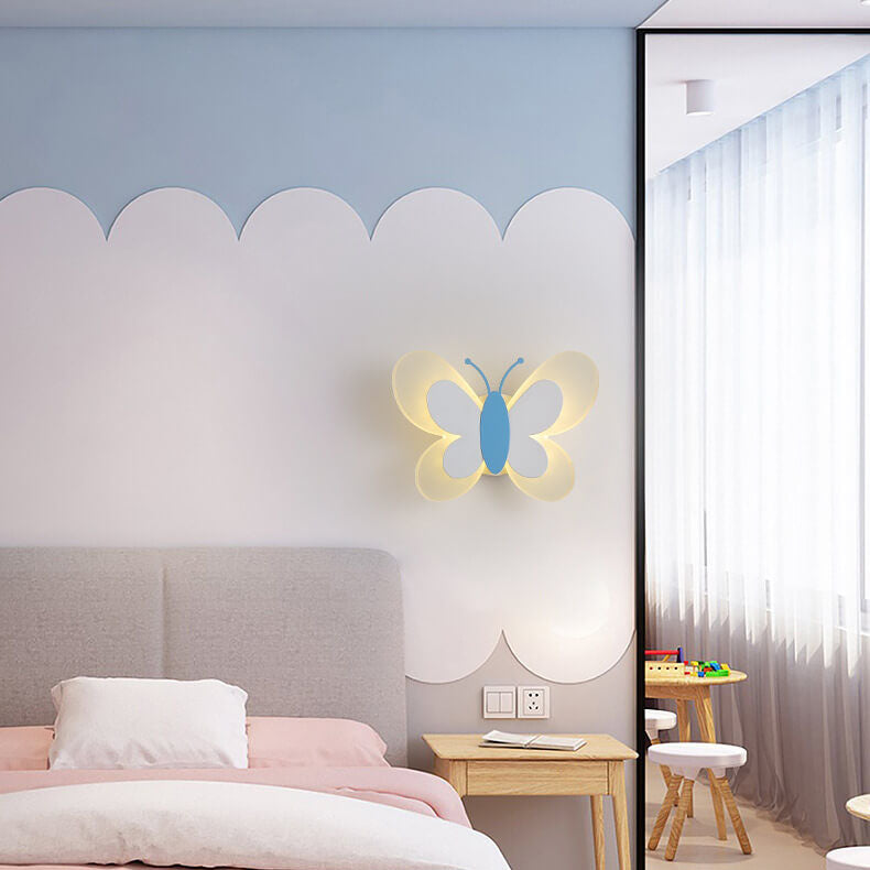 LuminoArt - Creative Butterfly LED Wall Lamp with 1 Light in Acrylic