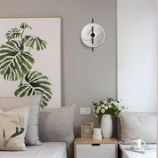 LumiSphere - Stylish Round LED Wall Lamp Made of Resin and Marble