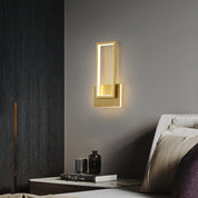 LumiDazzle - Luxe gold LED wall lamp with minimalist design