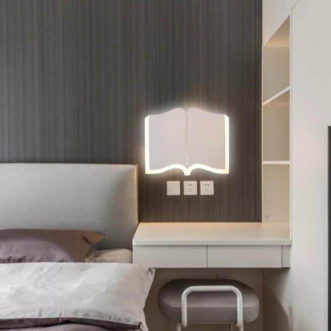 LichtHaus - Modern book-shaped LED wall lamp made of iron