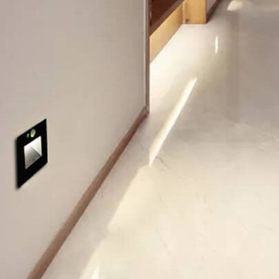 LumiStep - Minimalist LED Wall Light for Recessed Mounting