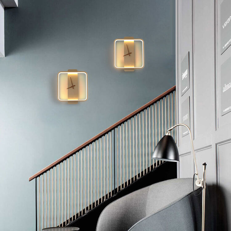 FlexiLight - Modern Adjustable LED Wall Lamp in Clock Shape