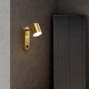 LumiStyle - Modern wall lamp with cylindrical copper design