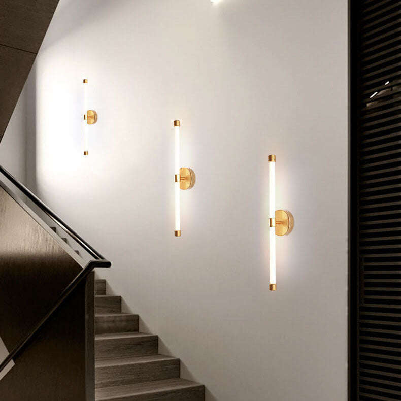 Lumiglo - Modern minimalist tubular LED wall lamp made of acrylic