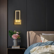 LumiDazzle - Luxe gold LED wall lamp with minimalist design