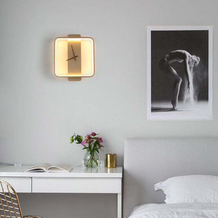 FlexiLight - Modern Adjustable LED Wall Lamp in Clock Shape