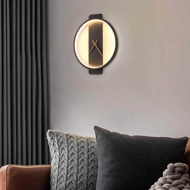 FlexiLight - Modern Adjustable LED Wall Lamp in Clock Shape