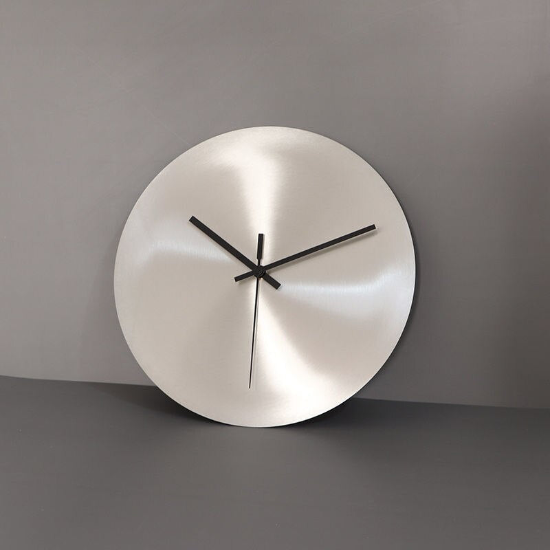 Sleek Stainless Steel Wall Clock
