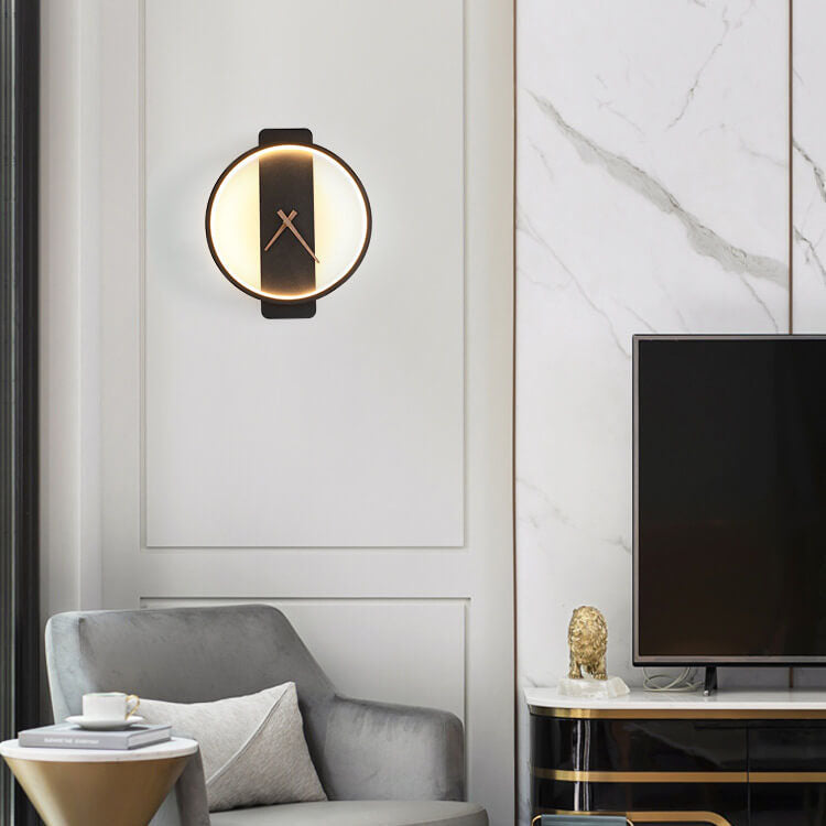 FlexiLight - Modern Adjustable LED Wall Lamp in Clock Shape