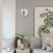 LumiSphere - Stylish Round LED Wall Lamp Made of Resin and Marble