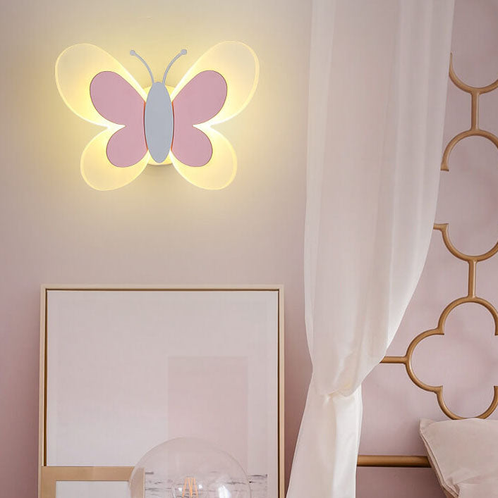 LuminoArt - Creative Butterfly LED Wall Lamp with 1 Light in Acrylic