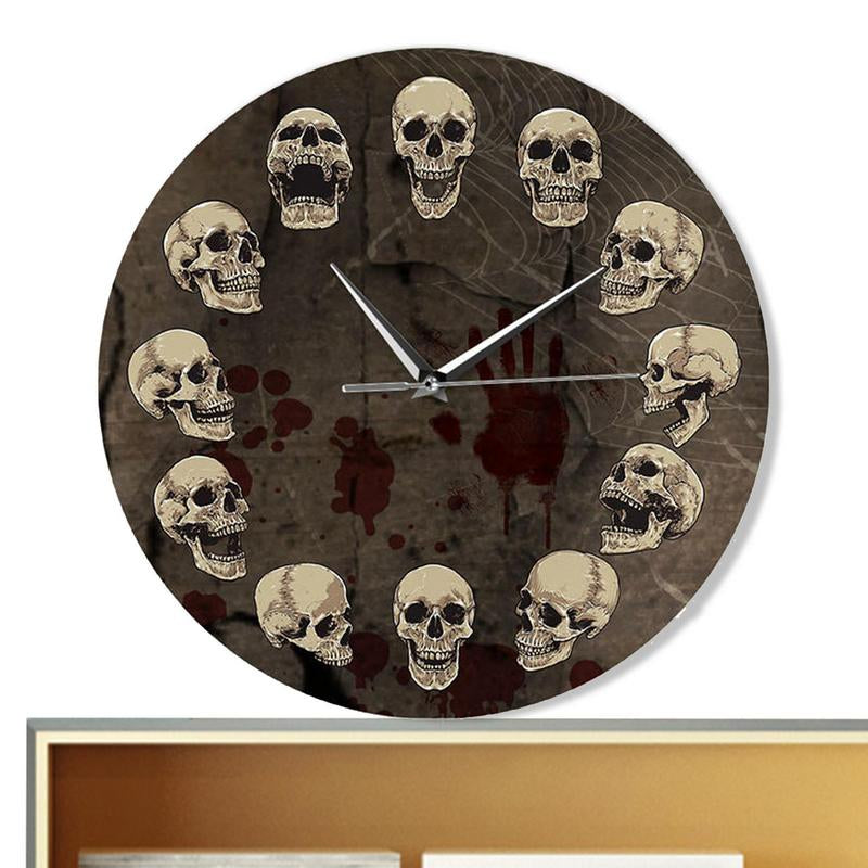 SkullArt - Anatomy Skull Wall Clock in Acrylic - Silent Wall Decoration