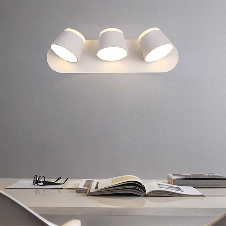 Nordic Rotatable Cylinder Shade LED Wall Lamp 1/2/3 Flames