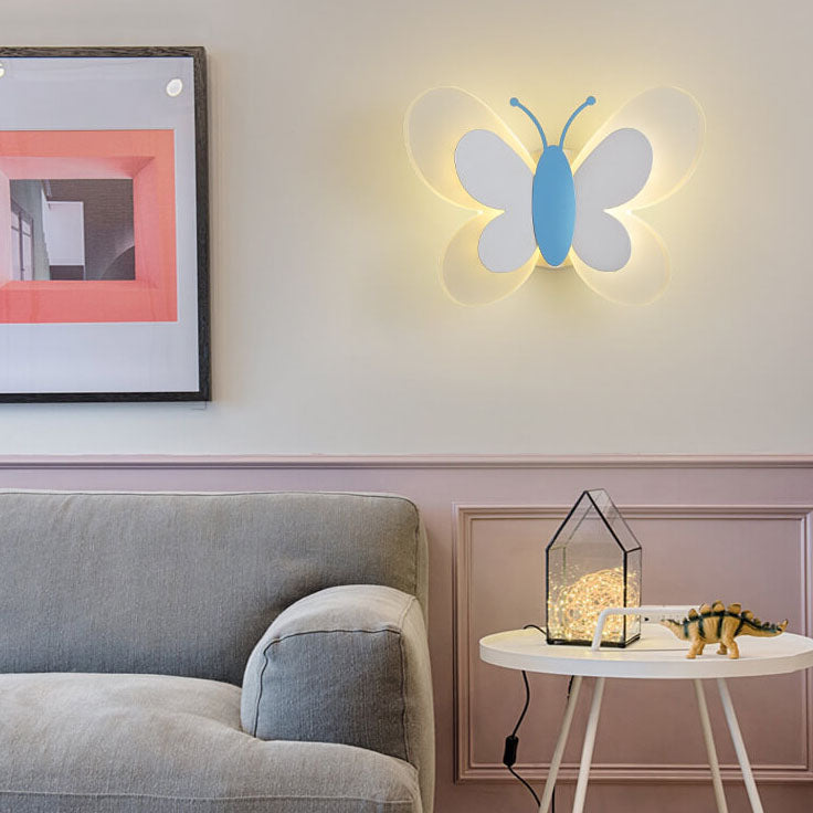 LuminoArt - Creative Butterfly LED Wall Lamp with 1 Light in Acrylic