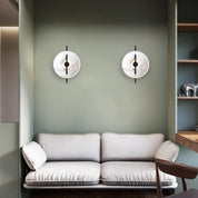 LumiSphere - Stylish Round LED Wall Lamp Made of Resin and Marble