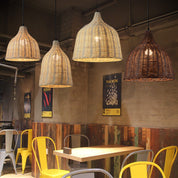 Rattan and Bamboo Pendant Light for the Kitchen
