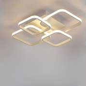 Nordic LED Ceiling Light – Modern 4-Ring Design for Any Room