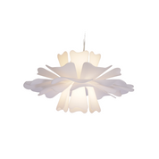Petalia - Elegant White Pendant Light in Metal