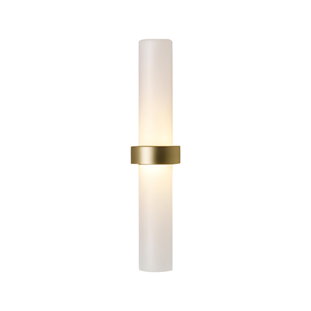 GlowLicht - Modern Wall Lamp Made of Frosted Glass Tube in Warm White for the Living Room