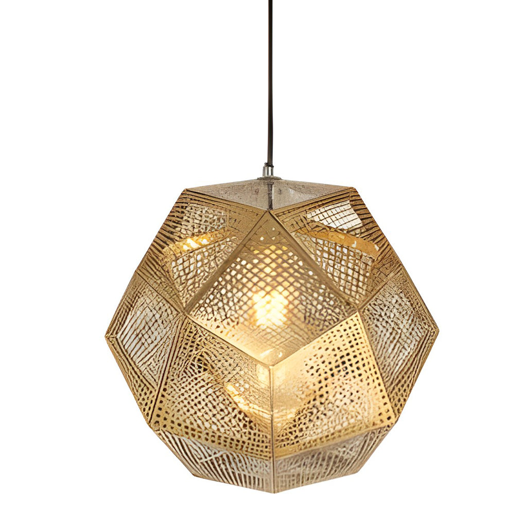 LightDesign - Geometric Round Pendant Lamp in Electrolytic Metal