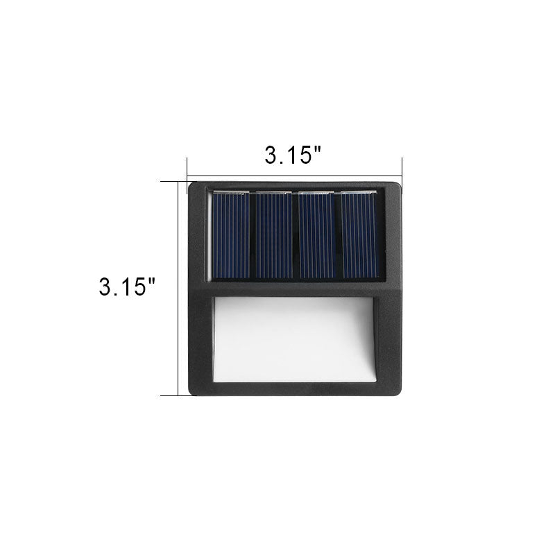 EcoBright - Waterproof LED Solar Patio Lights for Outdoors, Round and Square
