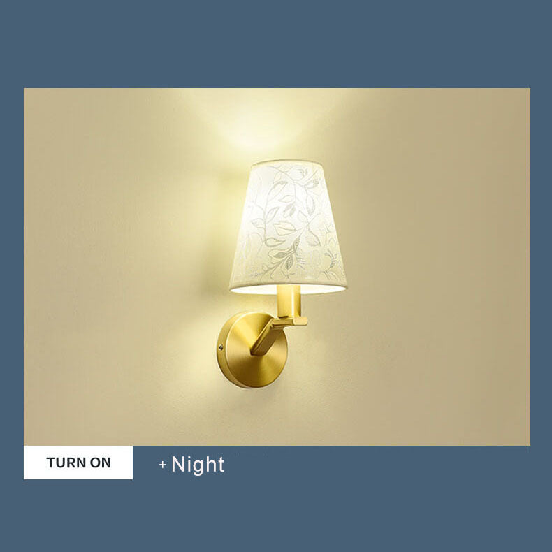 LichtBloeier - Modern Fabric Dome Wall Lamp with 1 Light Arm
