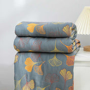 LeafLux - Reversible Cotton Duvet Cover with Leaf Pattern