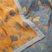 LeafLux - Reversible Cotton Duvet Cover with Leaf Pattern