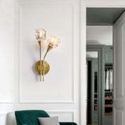 FloraLuxe - Modern flower-shaped wall lamp with two lights