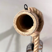 AlessioGlow - Retro pendant lamp made of metal and wood