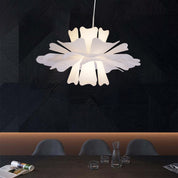 Petalia - Elegant White Pendant Light in Metal