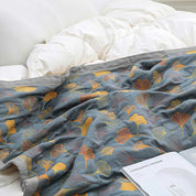 LeafLux - Reversible Cotton Duvet Cover with Leaf Pattern