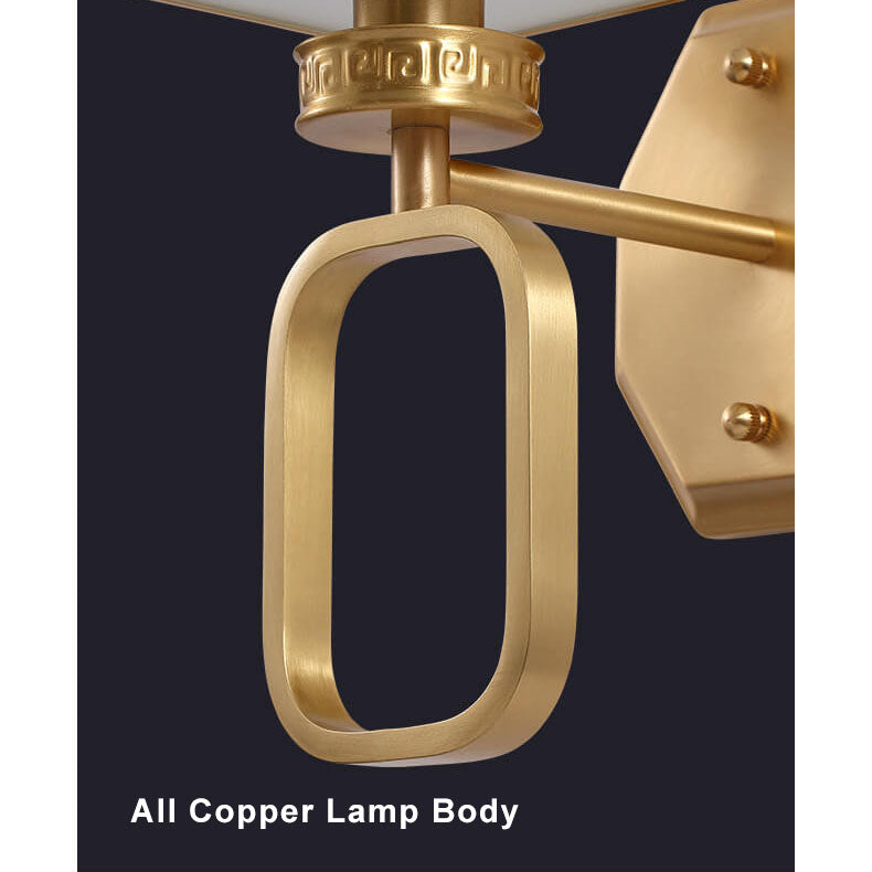 CubeLuxe - Modern cube-shaped 1-light wall lamp with Chinese elements and rugged design