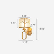 CubeLuxe - Modern cube-shaped 1-light wall lamp with Chinese elements and rugged design