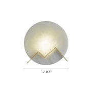 MarbleGlow - Circular Marble LED Wall Lamp with 1 Light