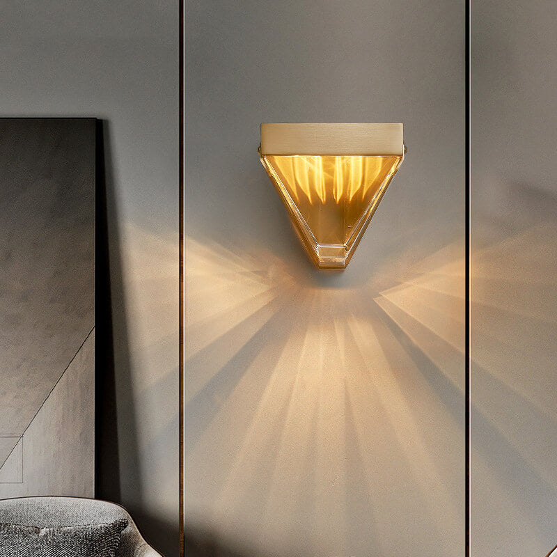 Lumino - Modern LED wall lamp with geometric pattern